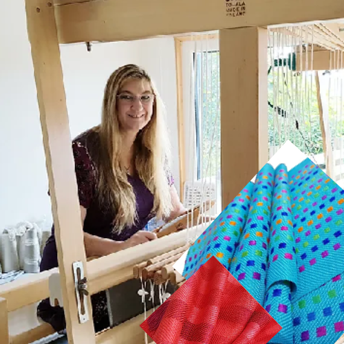 Silk Weaving on a loom